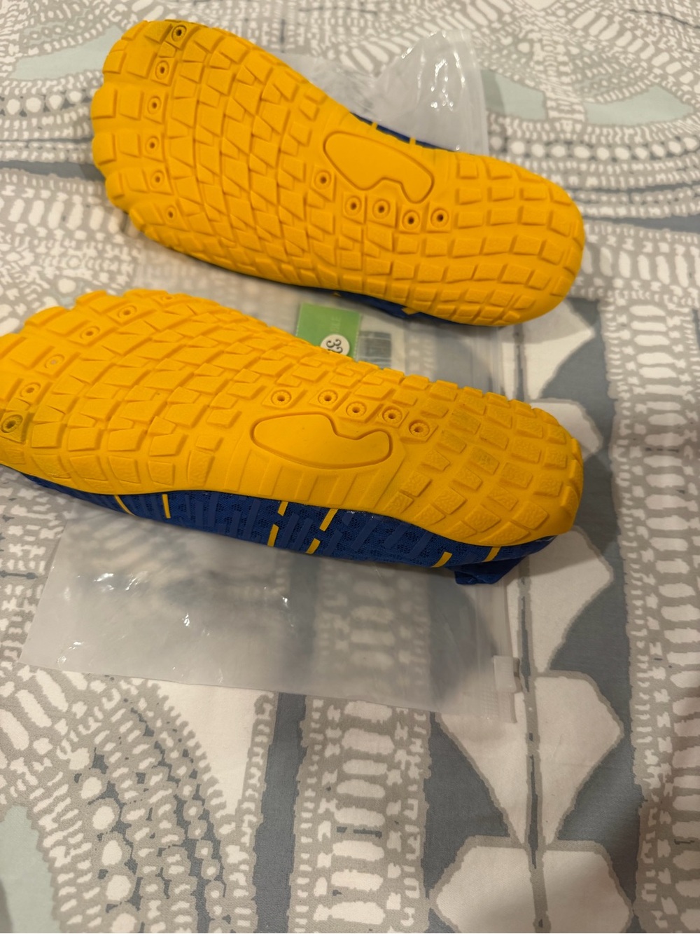 Kids Blue & Yellow Slip-On Water Shoes by - Picture 3 of 3